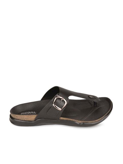 regal-men's-black-t-strap-sandals