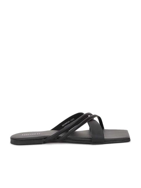 forever-21-women's-jet-black-cross-strap-sandals