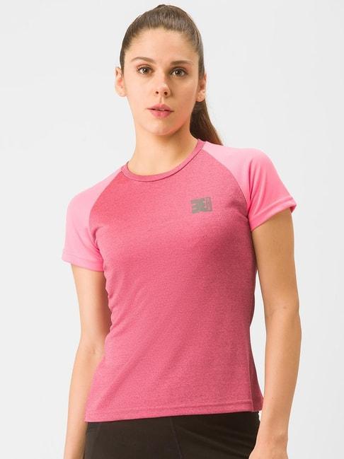 globus-pink-color-blocked-sports-t-shirt