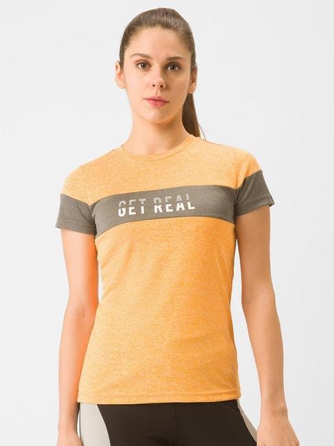 globus-orange-graphic-print-sports-t-shirt