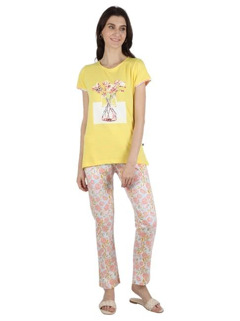 monte-carlo-yellow-printed-t-shirt-with-pyjamas