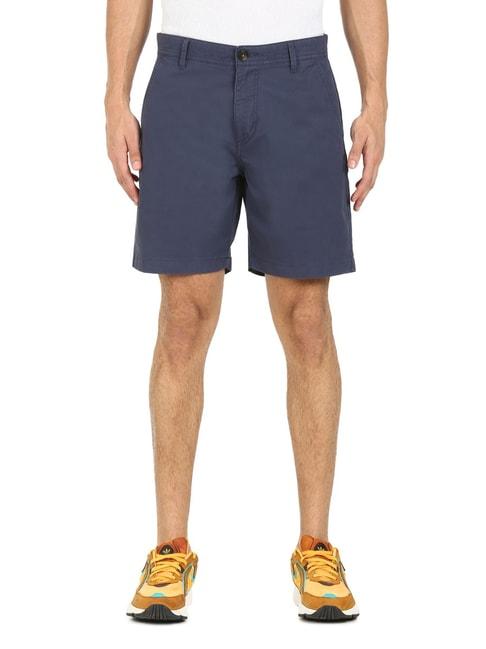 aeropostale-blue-cotton-regular-fit-shorts