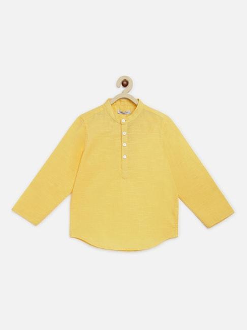 campana-kids-yellow-cotton-shirt