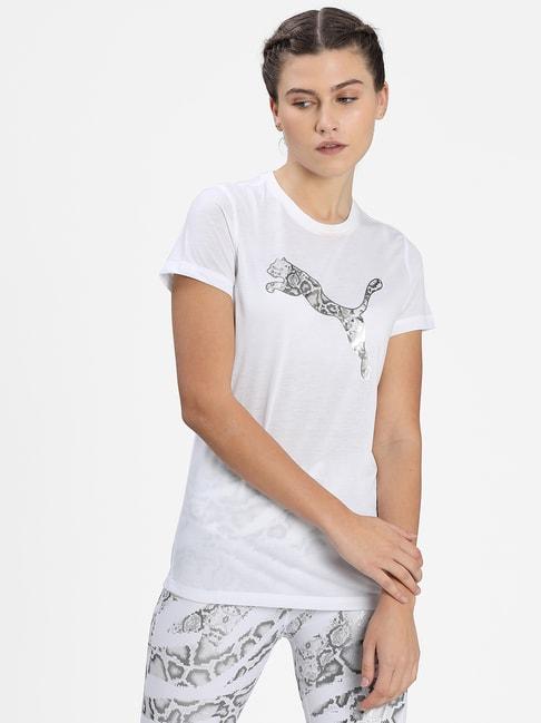 puma-white-logo-printed-t-shirt