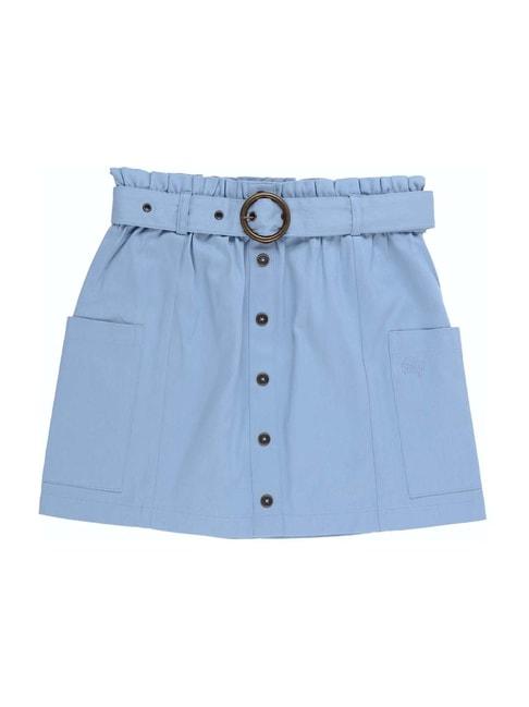 allen-solly-kids-blue-cotton-skirt
