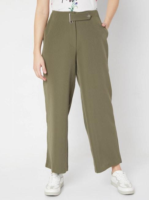 vero-moda-olive-straight-fit-pants