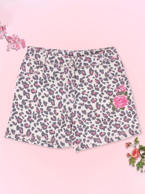 cutecumber-kids-pink-printed-shorts