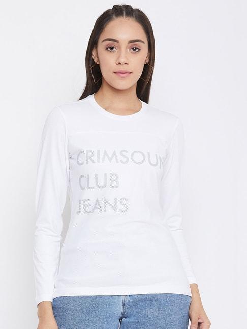 crimsoune-club-white-graphic-print-t-shirt