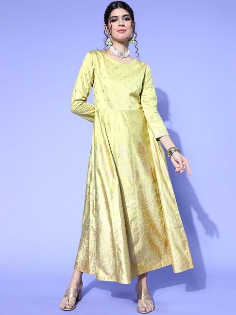 indo-era-green-printed-maxi-dress