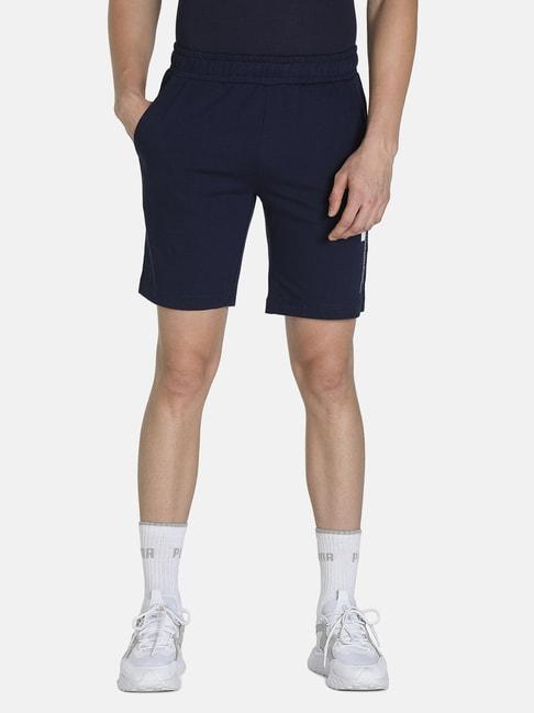 puma-navy-cotton-printed-slim-fit-shorts