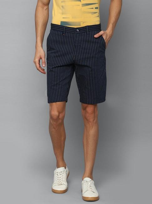 louis-philippe-navy-cotton-slim-fit-striped-shorts