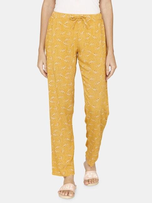 coucou-by-zivame-yellow-printed-pajamas