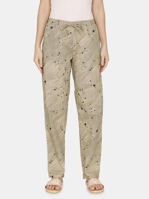 coucou-by-zivame-beige-printed-pajamas