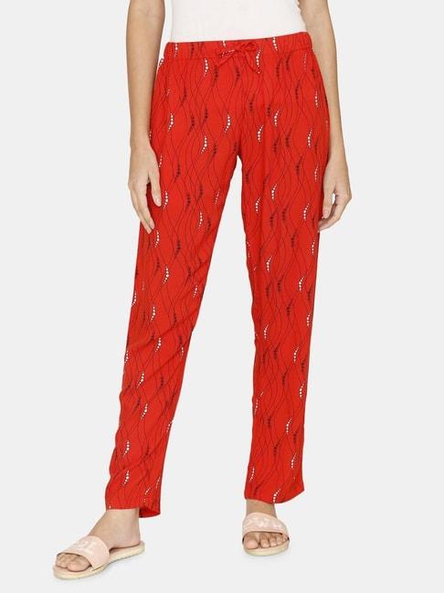 coucou-by-zivame-red-printed-pajamas
