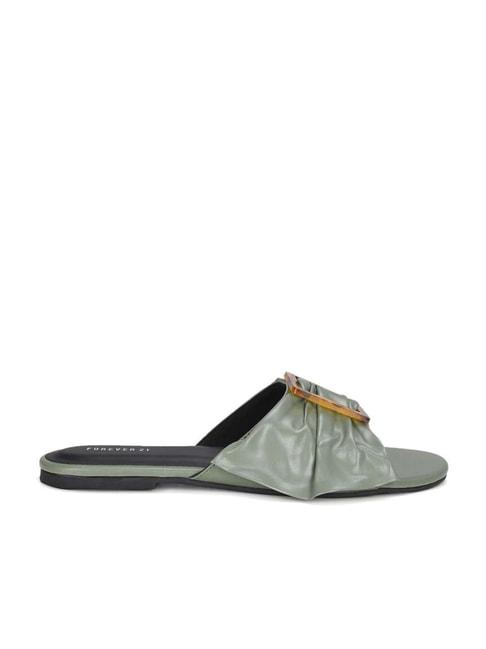 forever-21-women's-sage-green-casual-sandals