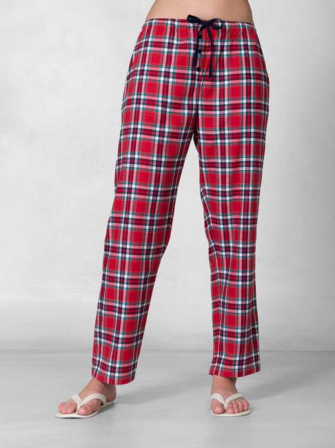 the-calm-collective-red-checks-pyjamas