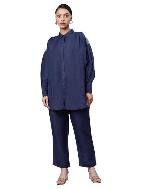 linen-club-woman-navy-embroidered-tunic
