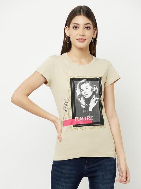 crimsoune-club-khaki-graphic-print-t-shirt