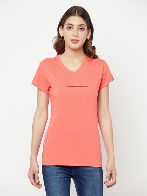 crimsoune-club-coral-graphic-print-t-shirt