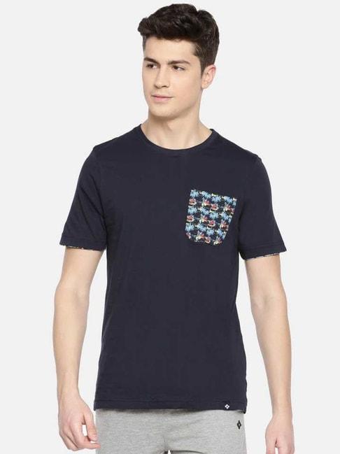 dollar-navy-regular-fit-printed-t-shirt