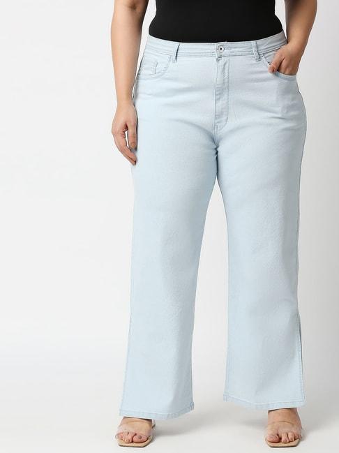 high-star-blue-flared-fit-jeans