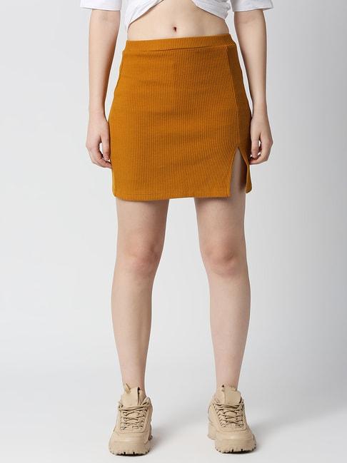 disrupt-mustard-pencil-skirt