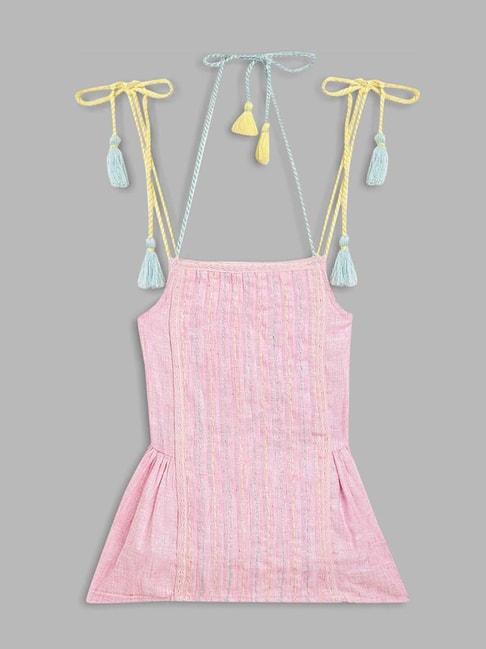 blue-giraffe-kids-pink-&-yellow-cotton-embroidered-top
