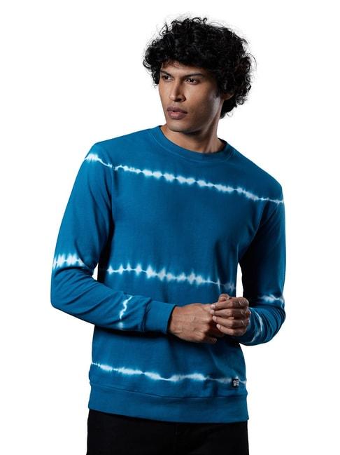 the-souled-store-blue-regular-fit-printed-sweatshirts