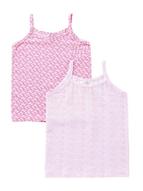 smarty-kids-white-&-pink-printed-camisole-(pack-of-2)