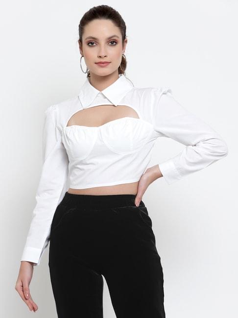 neudis-white-shirt-collar-crop-top
