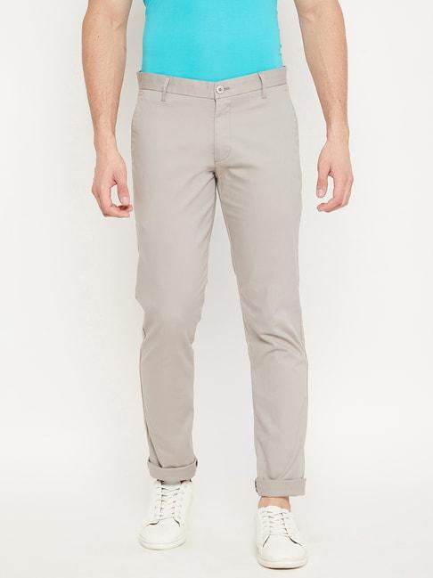 duke-beige-slim-fit-flat-front-trousers