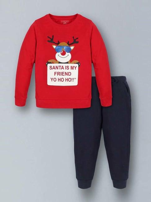 plum-tree-kids-red-&-navy-cotton-printed-full-sleeves-t-shirt-set
