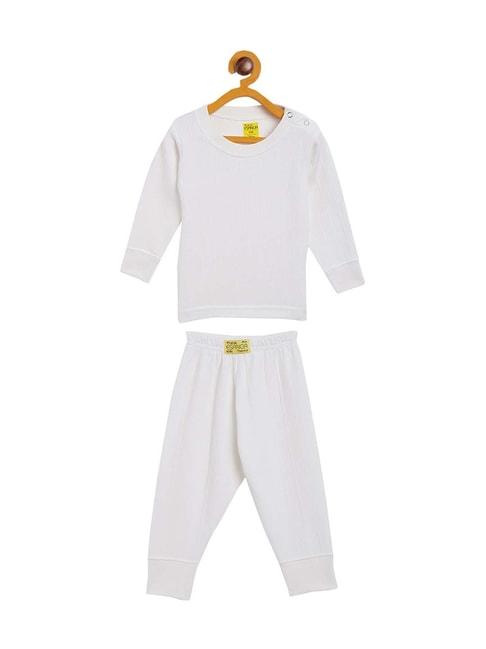 neva-kids-white-cotton-striped-full-sleeves-thermal-top-set