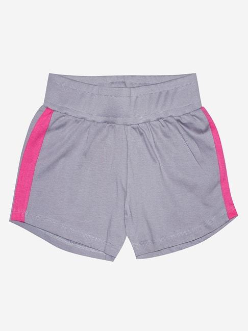 kiddopanti-kids-grey-solid-shorts