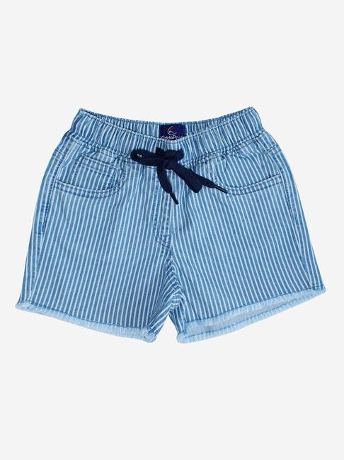 kiddopanti-kids-blue-striped-shorts