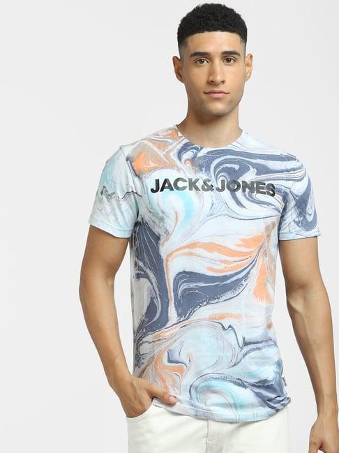 jack-&-jones-dusk-blue-cotton-slim-fit-printed-t-shirt