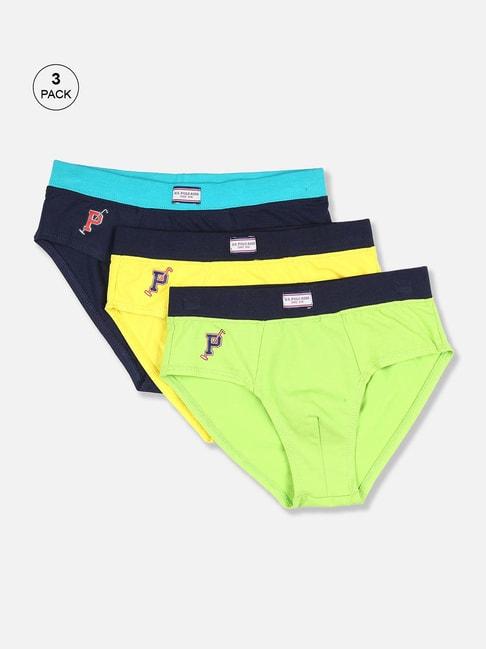 u.s.-polo-assn.-kids-multicolor-solid-briefs-(pack-of-3)
