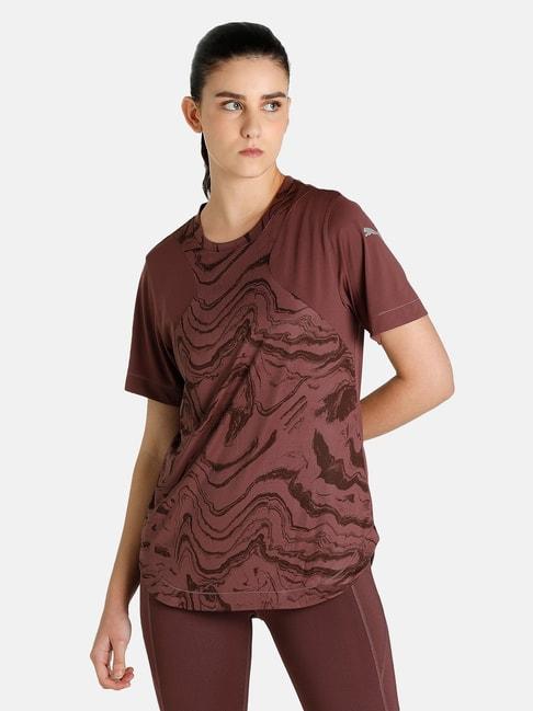 puma-brown-printed-t-shirt