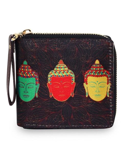 sabhyata-buddha-multicolor-printed-small-bi-fold-wallet-for-women