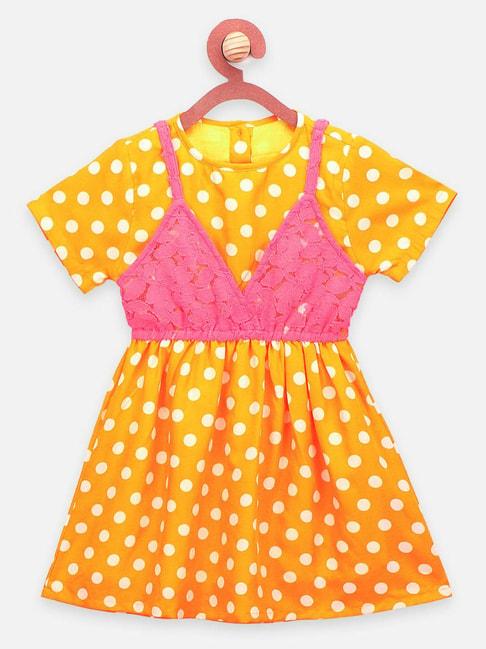 lilpicks-kids-yellow-printed-dress
