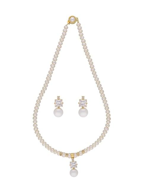 sri-jagdamba-pearls-golden-necklace-&-earrings-set