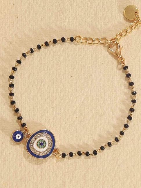 pipa-bella-evil-eye-blue-&-white-mangalsutra-bracelet