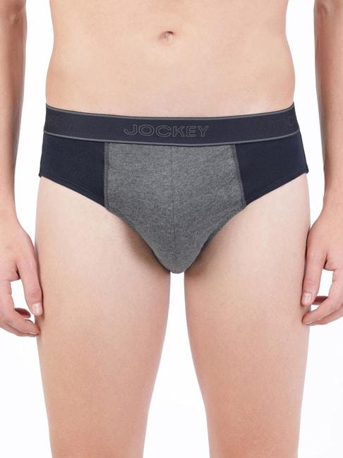 jockey-1011-navy-&-charcoal-melange-super-combed-cotton-briefs-with-stay-fresh-properties