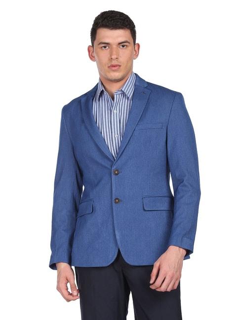 arrow-blue-full-sleeves-notched-lapel-blazer