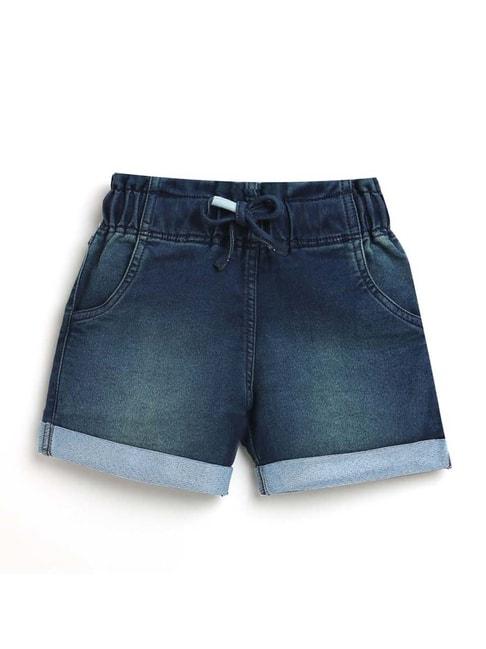 tiny-girl-kids-blue-regular-fit-shorts