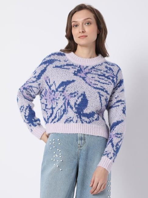 vero-moda-lavender-self-design-sweater