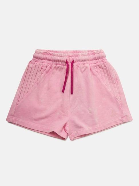 angel-&-rocket-kids-pink-cotton-regular-fit-shorts
