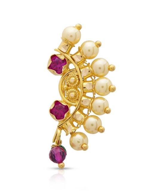 waman-hari-pethe-jewellers-18k-gold-nosepin-for-women