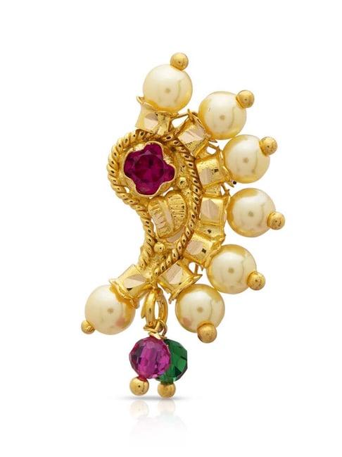 waman-hari-pethe-jewellers-18k-gold-nosepin-for-women