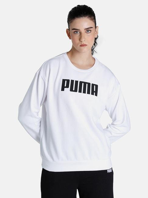 puma-essentials-white-cotton-printed-sweater